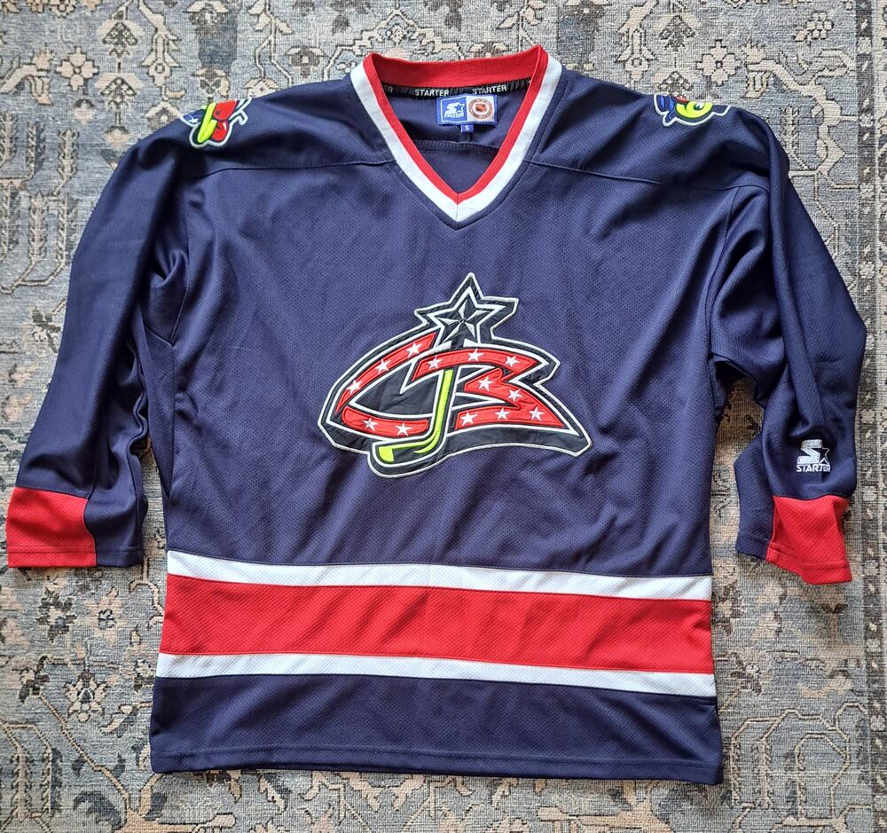 Starter Columbus Blue Jackets Vintage NHL Jersey Size S Small